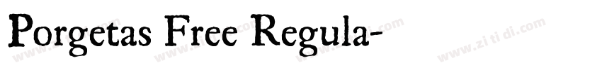 Porgetas Free Regula字体转换